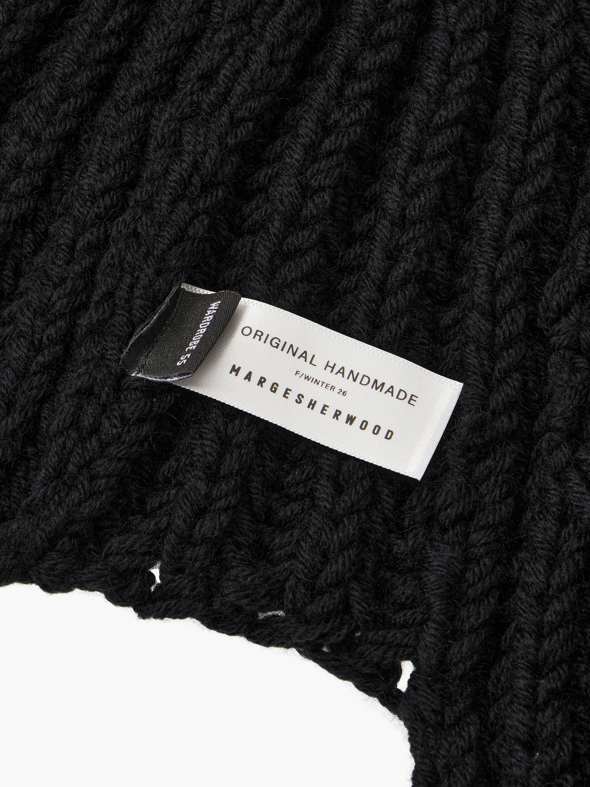 MARGESHERWOOD Handmade Earflap Beanie black