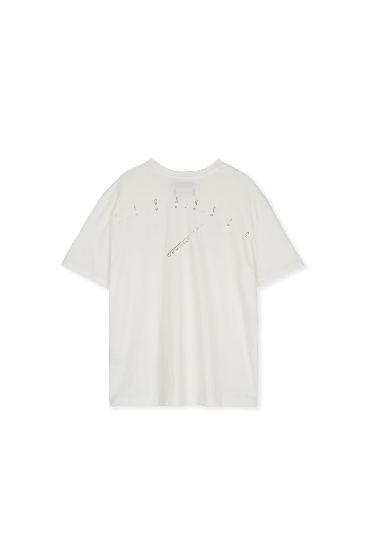 [matinkim] PEACHES LOGO GRAPHIC TOP IN WHITE