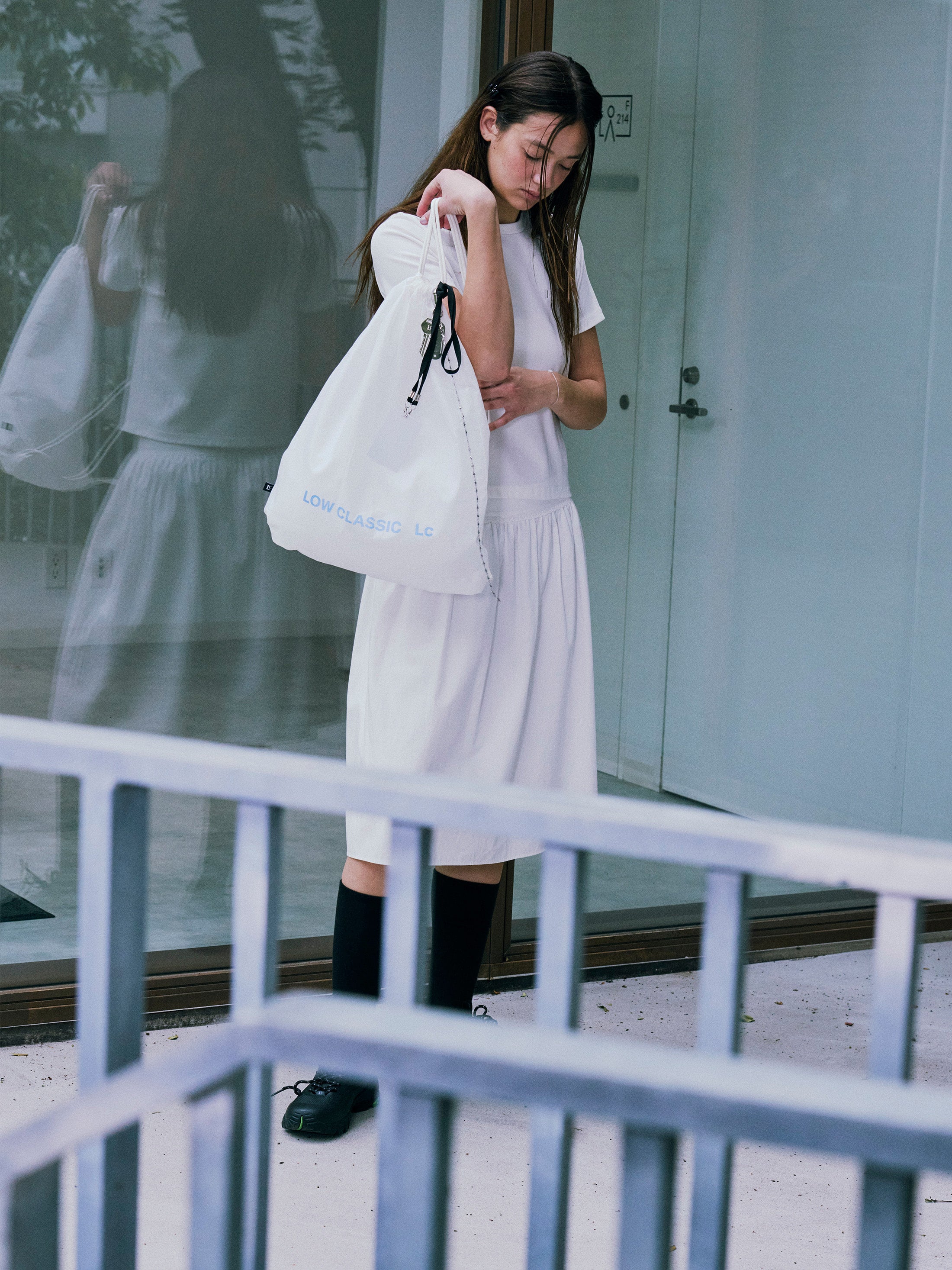 Low Classic Cotton Lace Volume Skirt Off White