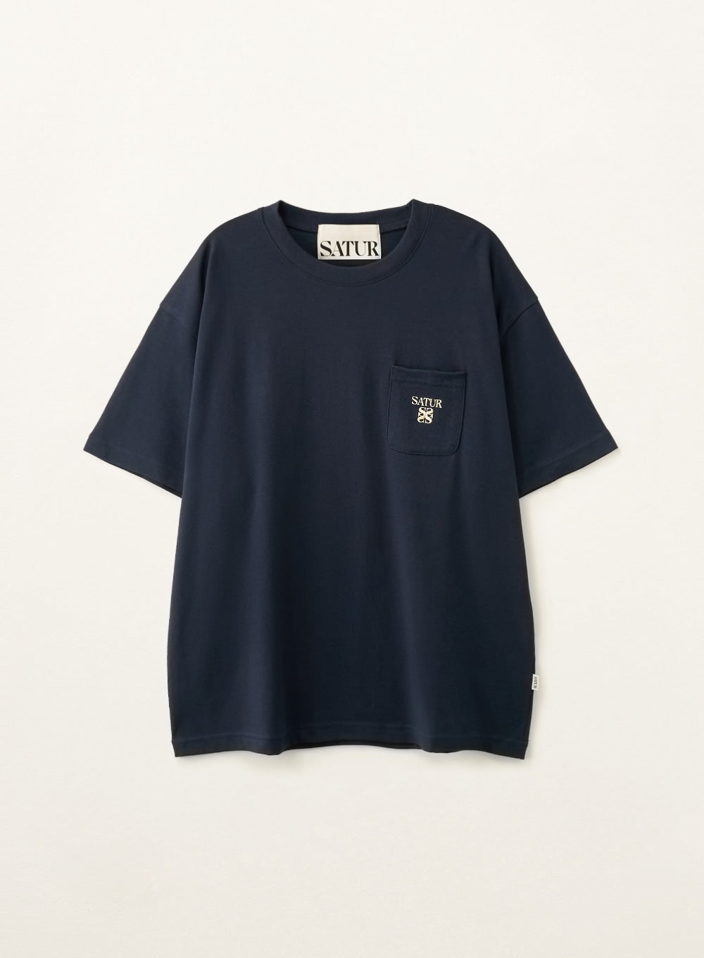 Satur Apero Logo Pocket T-Shirt - Navy