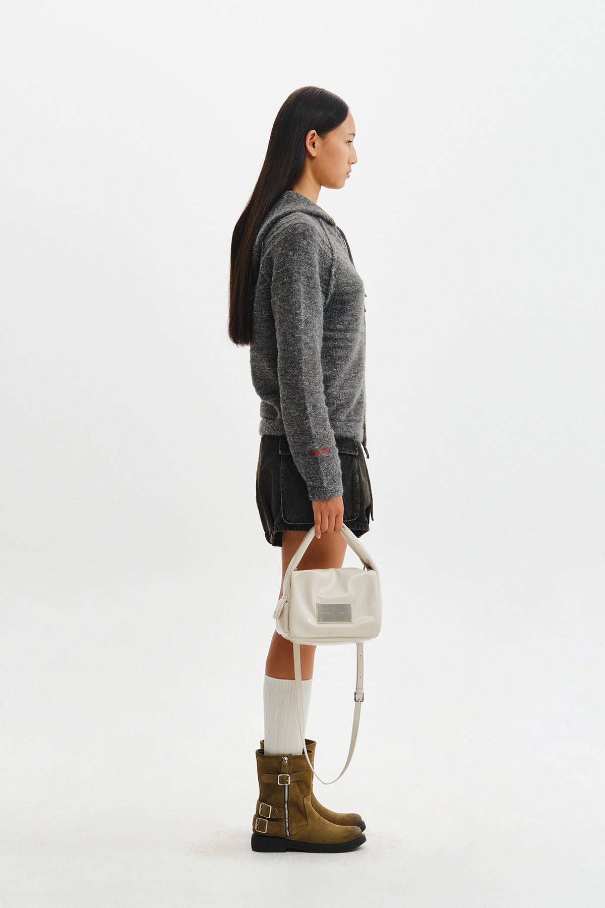 Matinkim Padded Flap Mini Bag IN Ivory