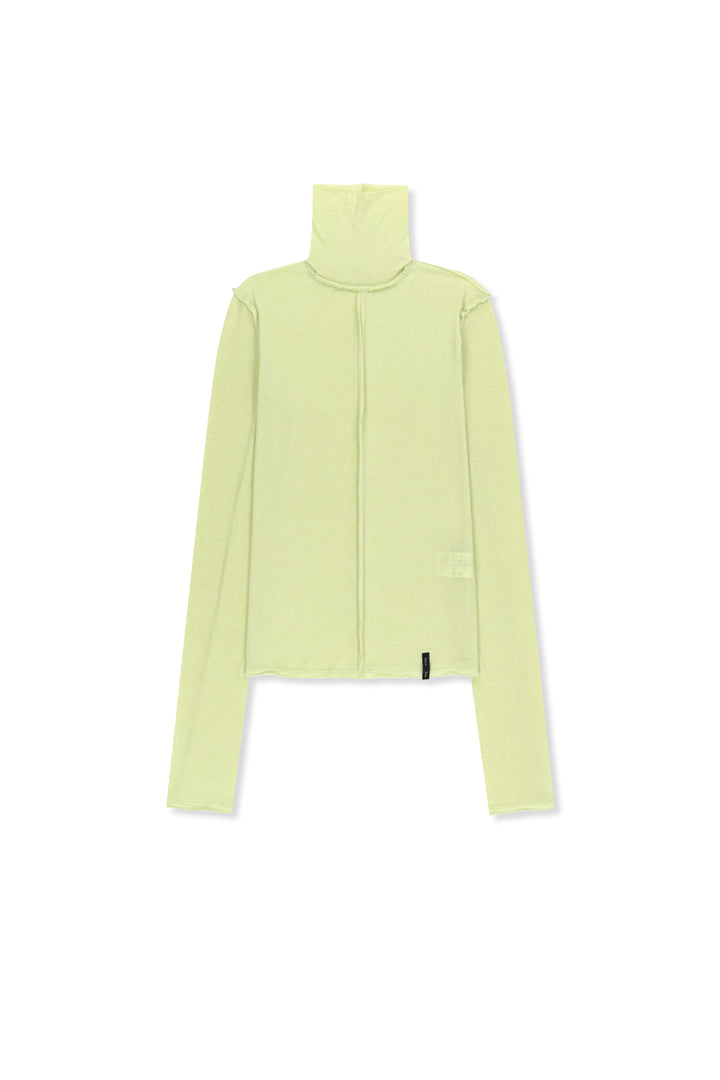 Matinkim Raw Cut High Neck Top IN Lime