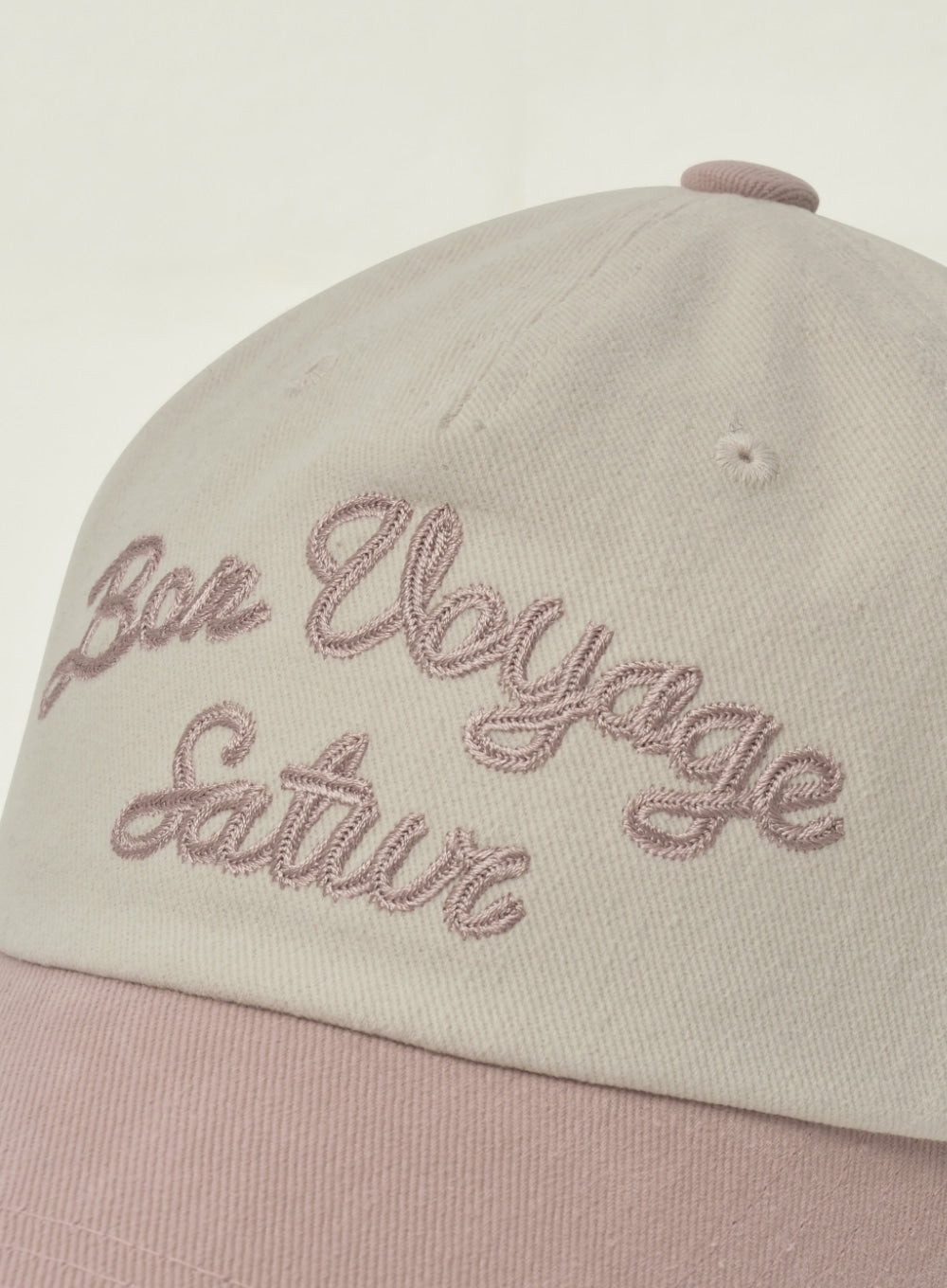 [satur] Bon Voyage Contrast 5 Panel Ball Cap - Pink