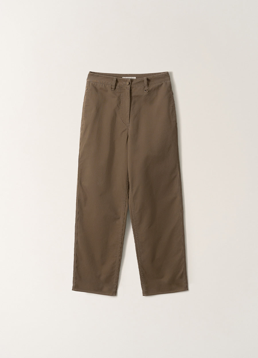 Nothing Written Tabby wide chino pants (Moss brown)