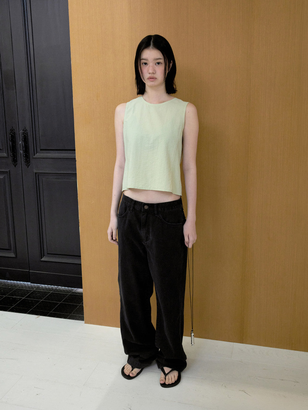 Low Classic Cation Pocket Pants Charcoal Black