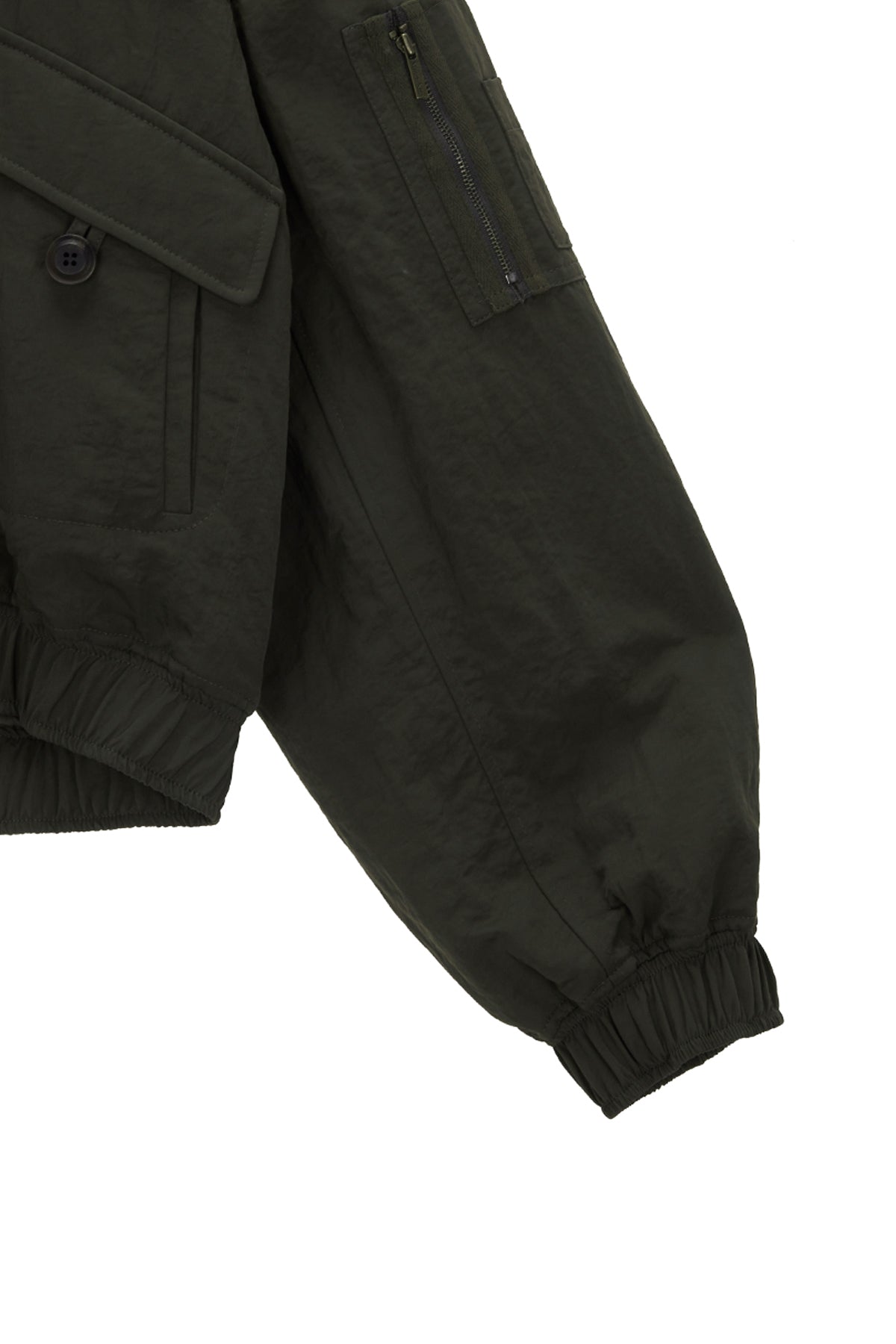 Matinkim Fur Collar Point Bomber Jumper IN Khaki