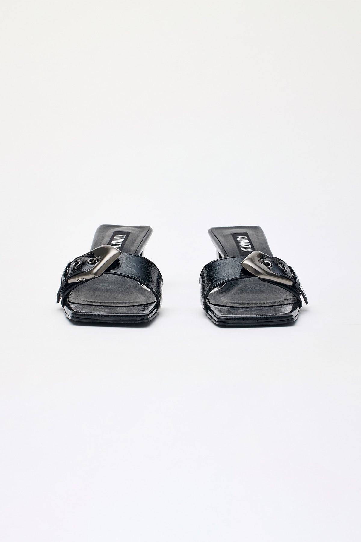 [matinkim] Buckle Point Slide Heels IN Black