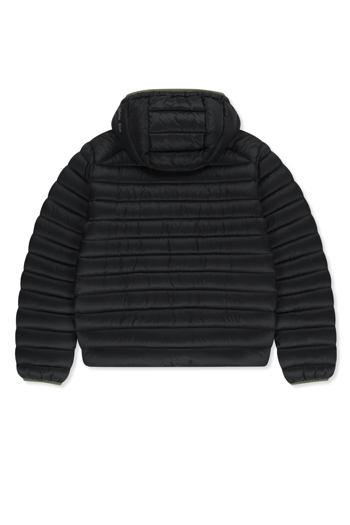 Matinkim Contrast Trim Light Down Hoody Jumper IN Black