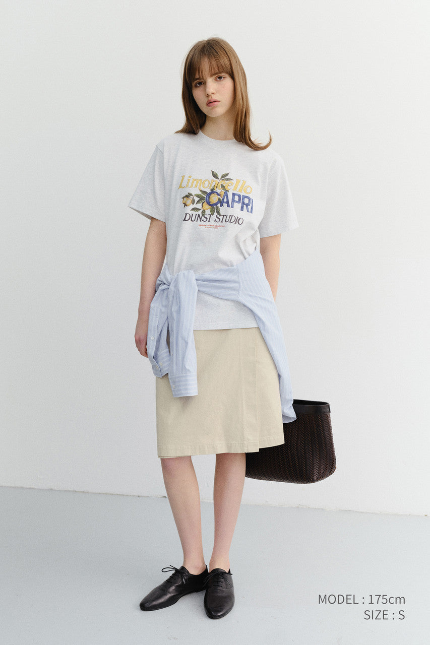 Dunst Unisex Limoncello T-Shirt Light Melange Grey