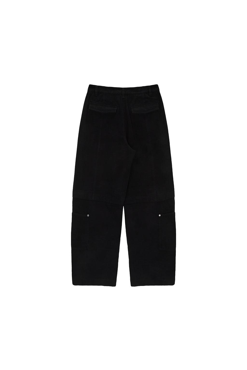 [matinkim] PATCH POCKET WASHED CARGO PANTS IN BLACK