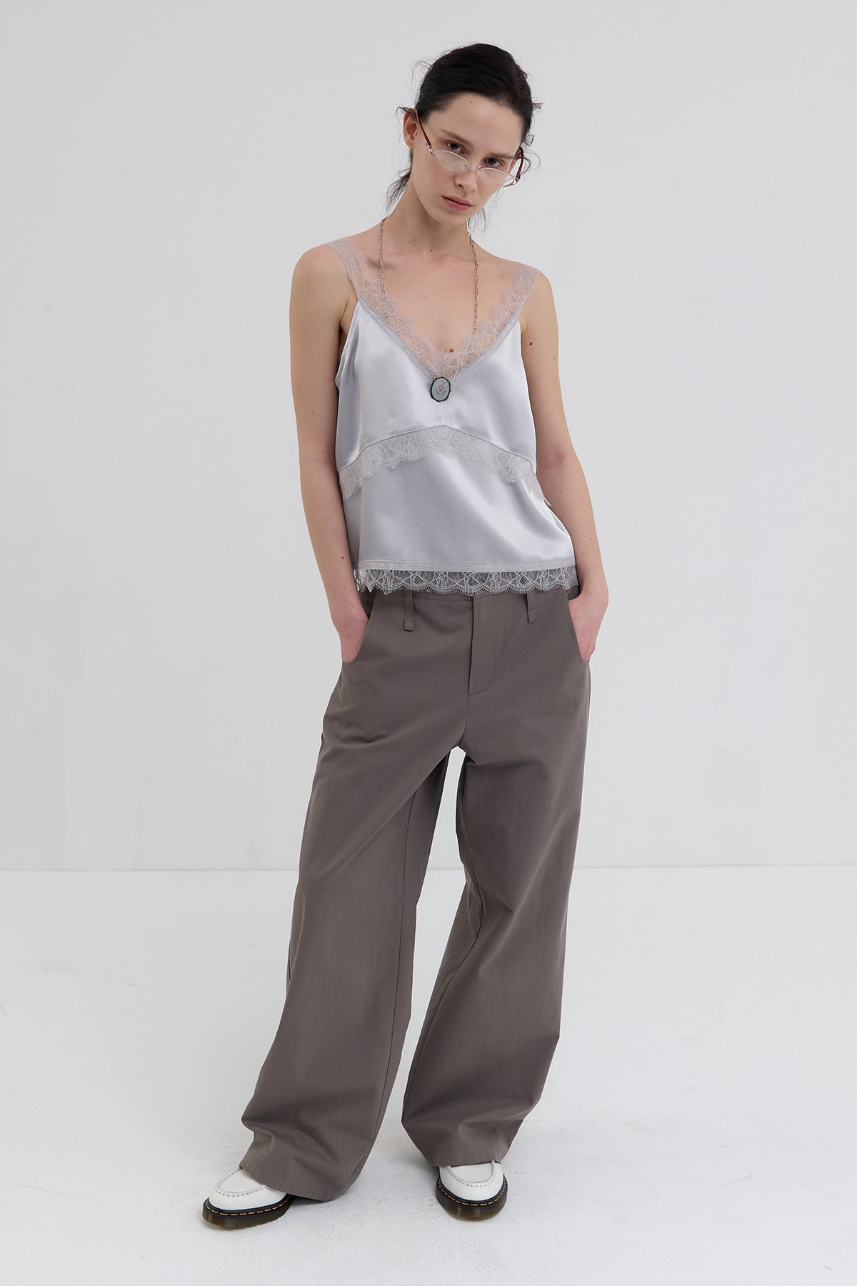Overdueflair Cotton Wide Pants Mocha