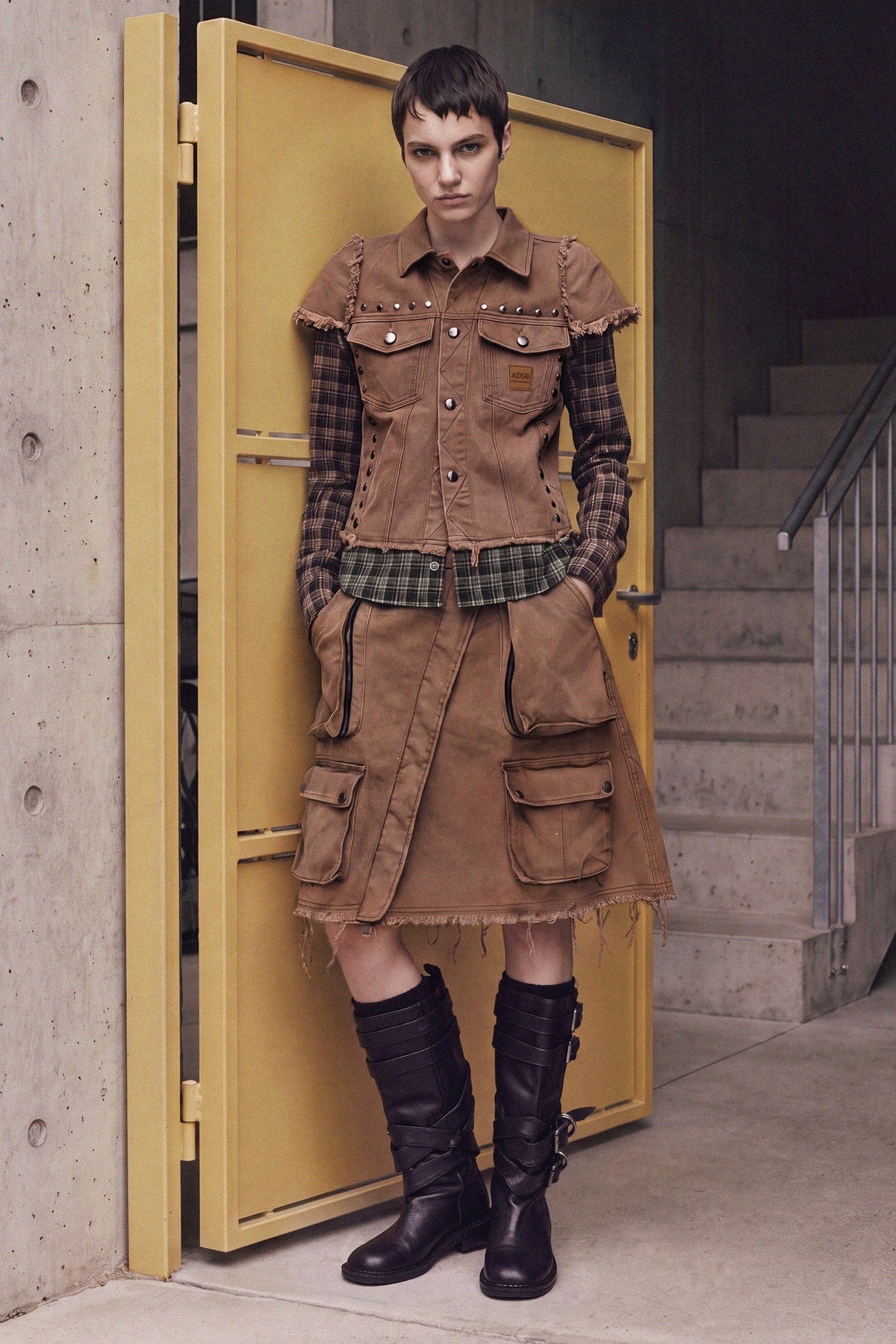 Andersson Bell Layered Studded Vest Shirt