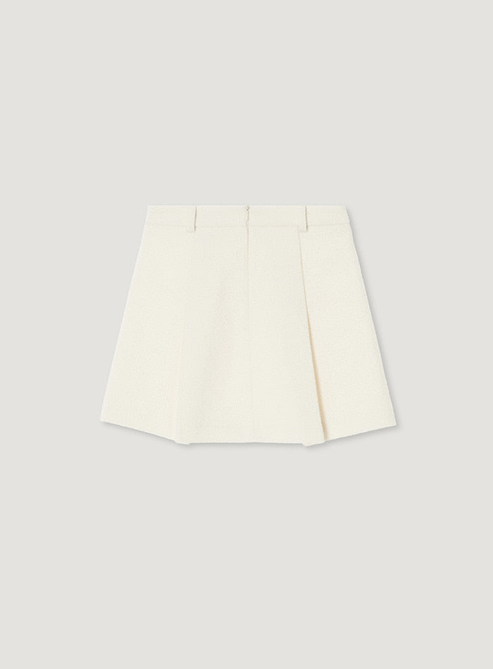 Mango Maniplease Yuki Mini Skirt Ivory