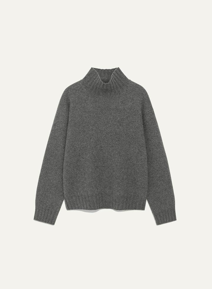Kindersalmon Cashmere Turtleneck Gray