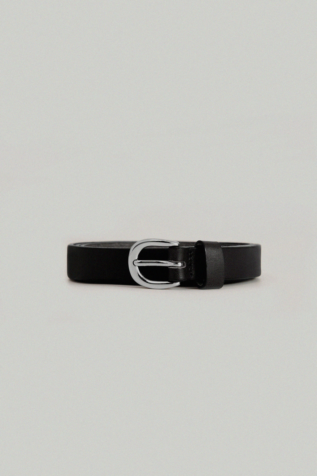 Facade Pattern Buttero Slim Leather Belt