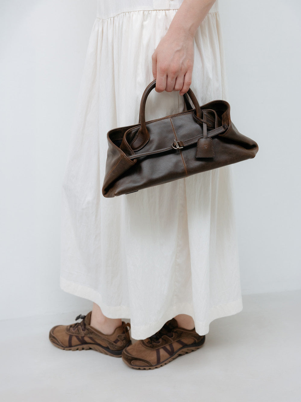 Low Classic Haricot Baby Tote Bag Brown
