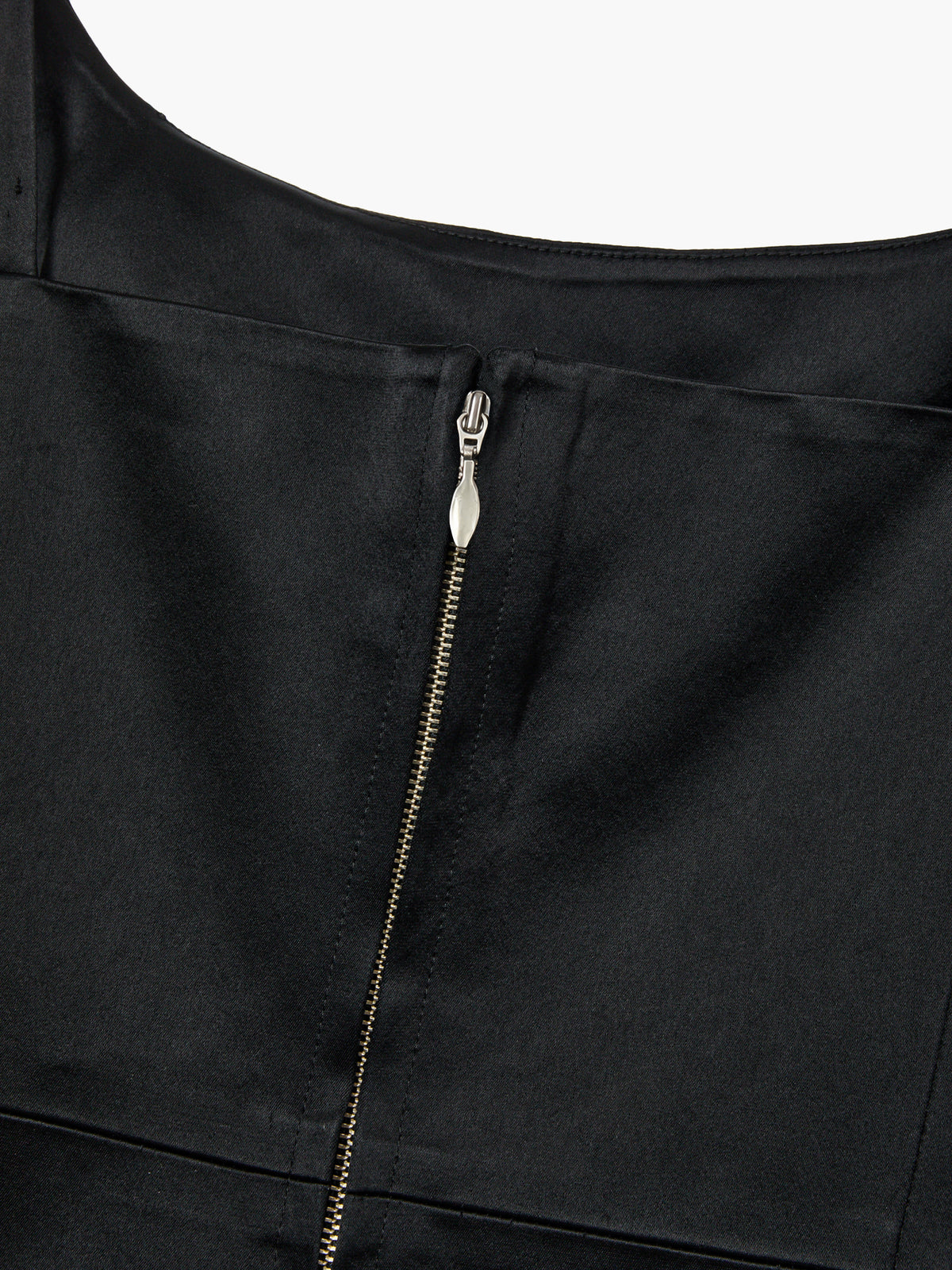 Margesherwood Satin Shape Mini Dress black