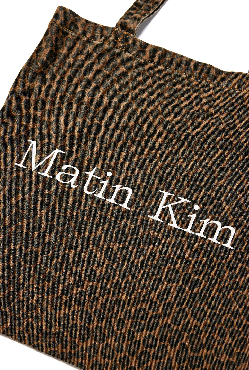 [matinkim] MATIN LEOPARD ECOBAG IN BROWN