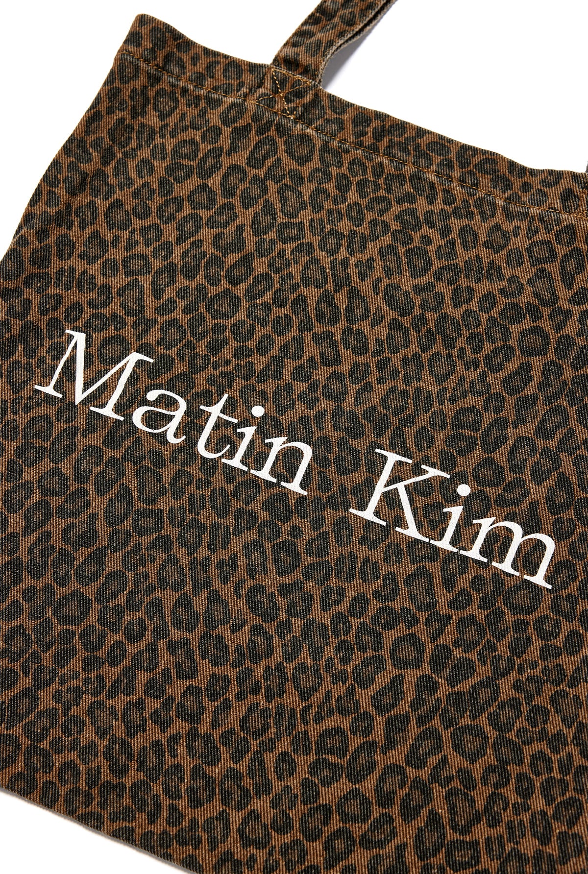 [matinkim] MATIN LEOPARD ECOBAG IN BROWN