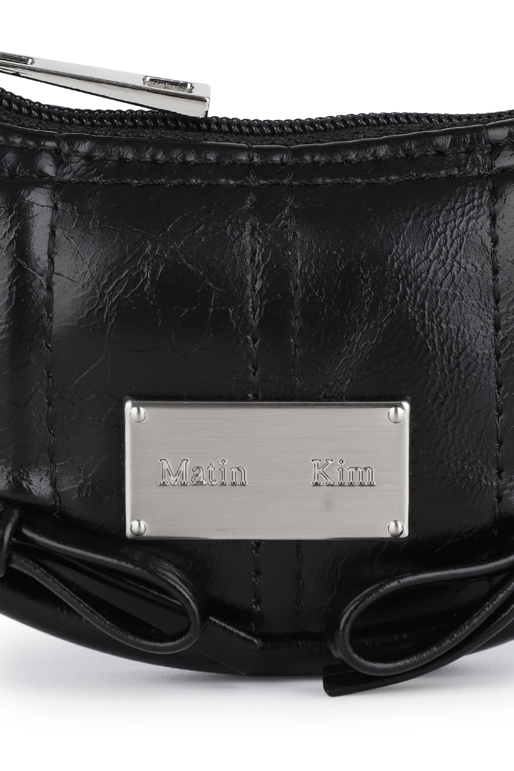 Matinkim Half Shirring Ribbon Charm IN Black