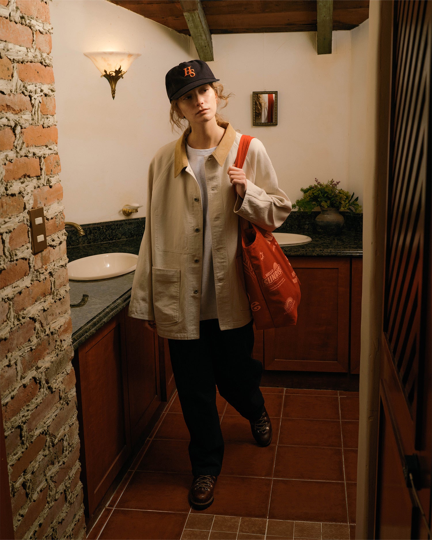 HS Graphic Cotton Bag_Red