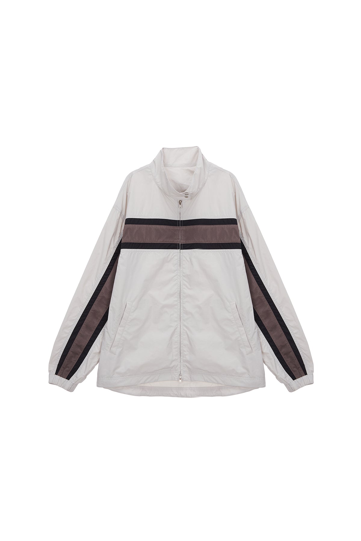 [matinkim] Mesh Mix Racing Jumper For Men IN Light Beige