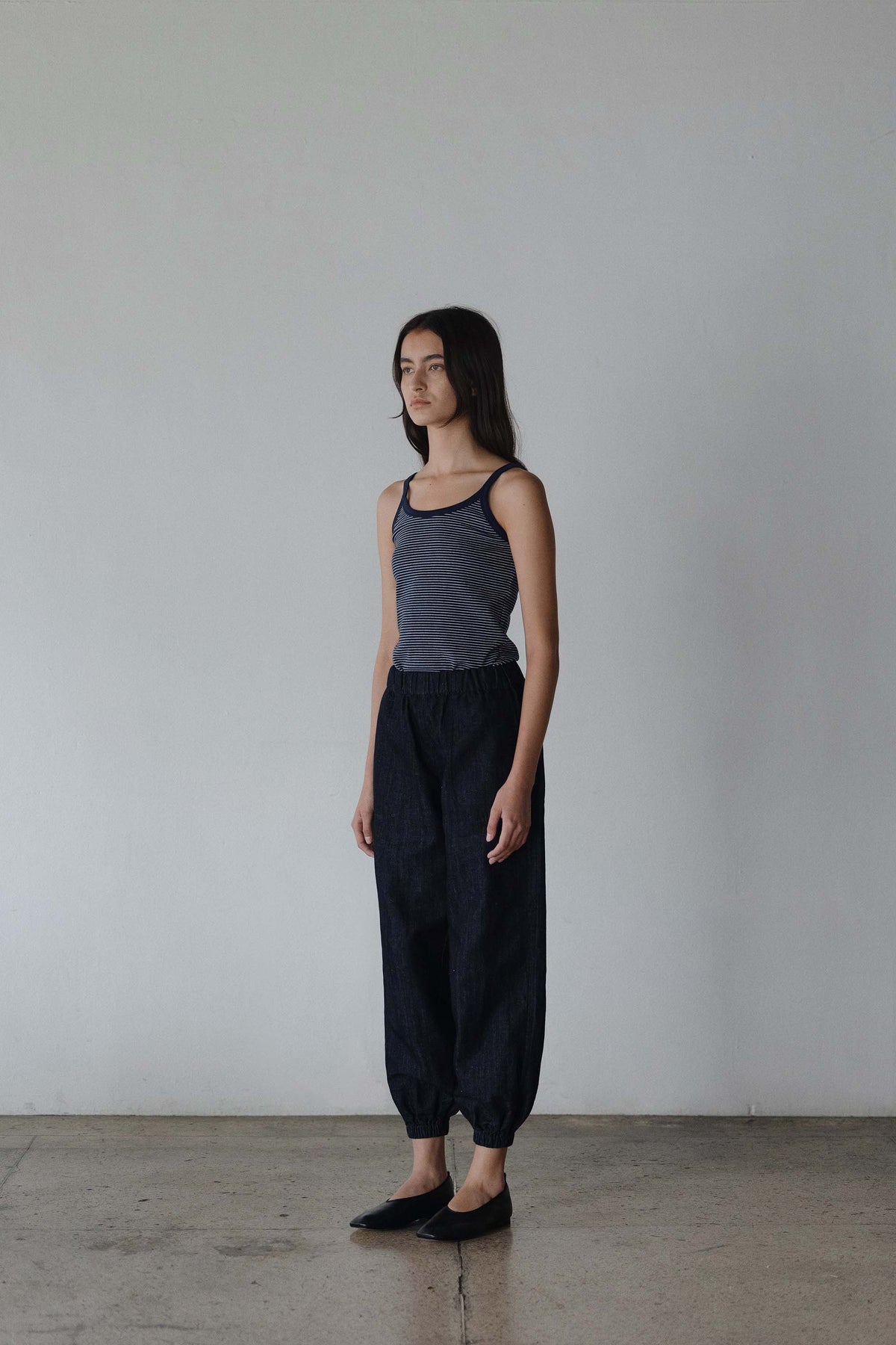Nothing Written Stripe sleeveless top (Deep navy)