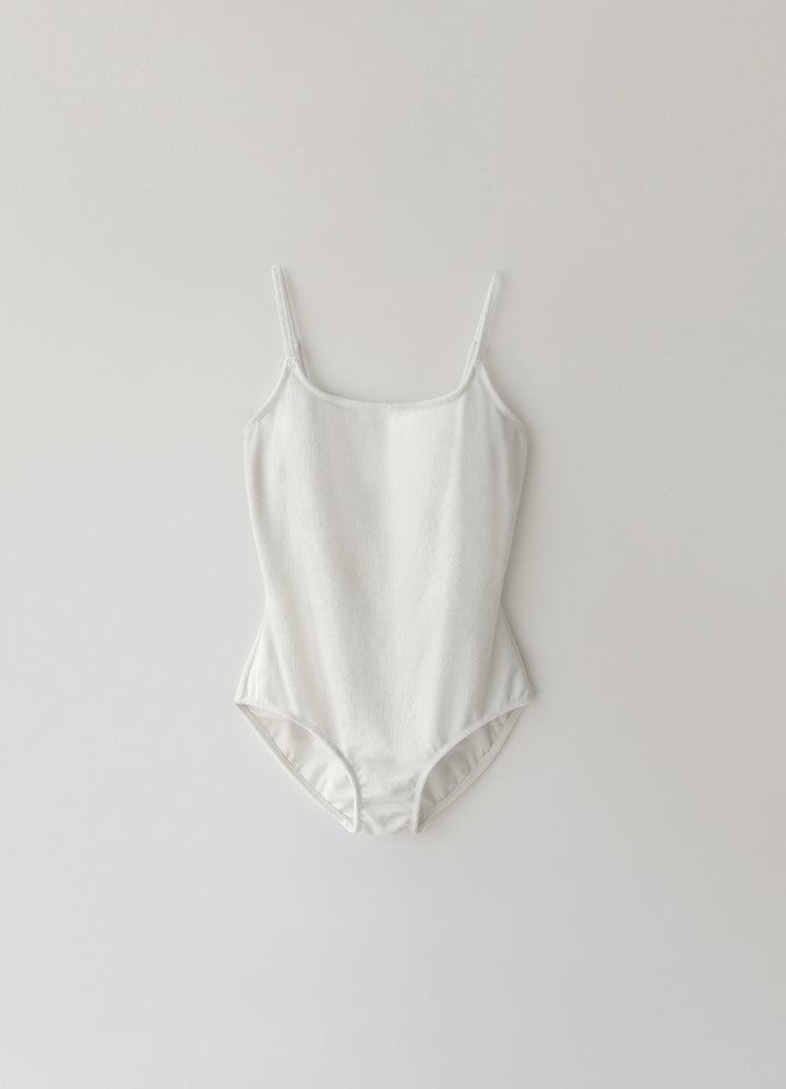 Nothing Written Terry one-piece swim suit (White)