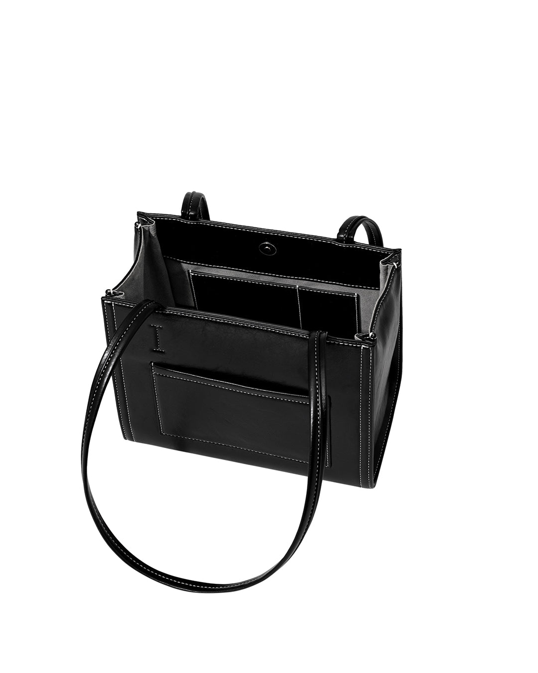Mini Oblong Bag in Stitch Black
