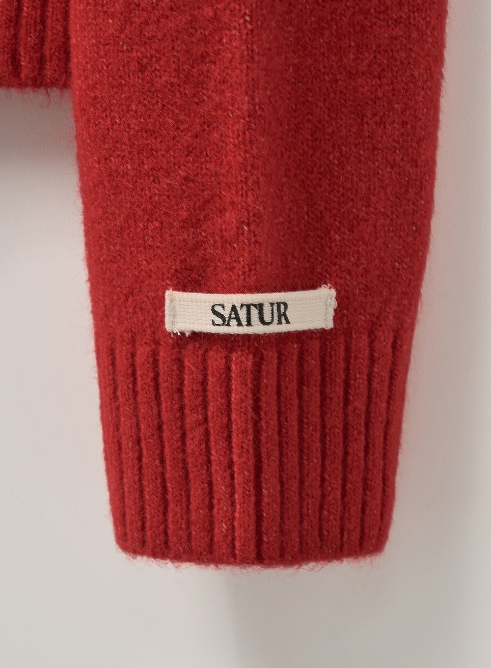 [satur] (W) Holiday Angel Knit Cardigan - Red