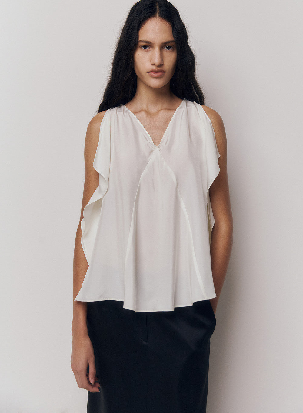 Kindersalmon Arden Silk Blouse Cream