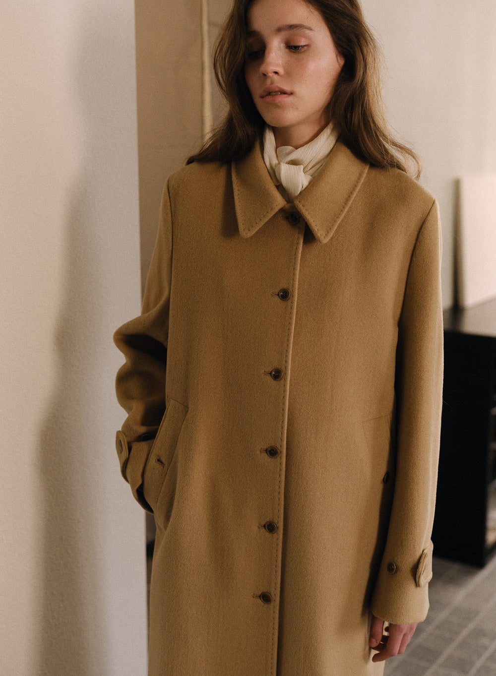 Kindersalmon Courie Coat Oat Latte