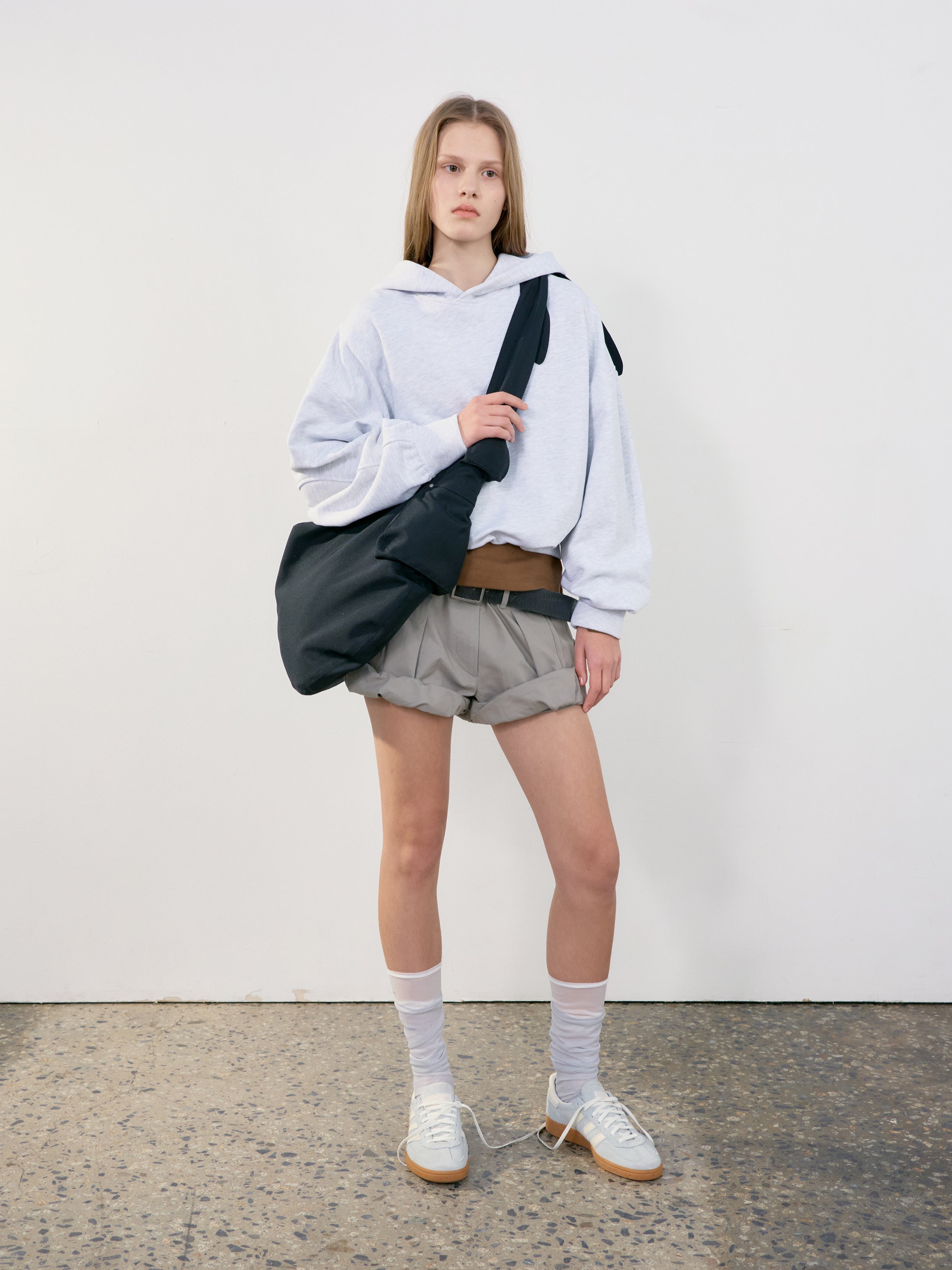 [Low Classic] Fabric Cross Pocket Bag_Black