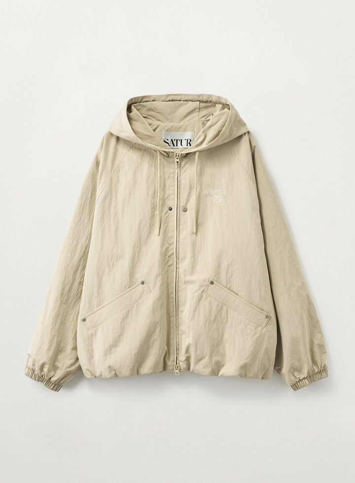 Satur Light Weight Hood Jacket - Beige
