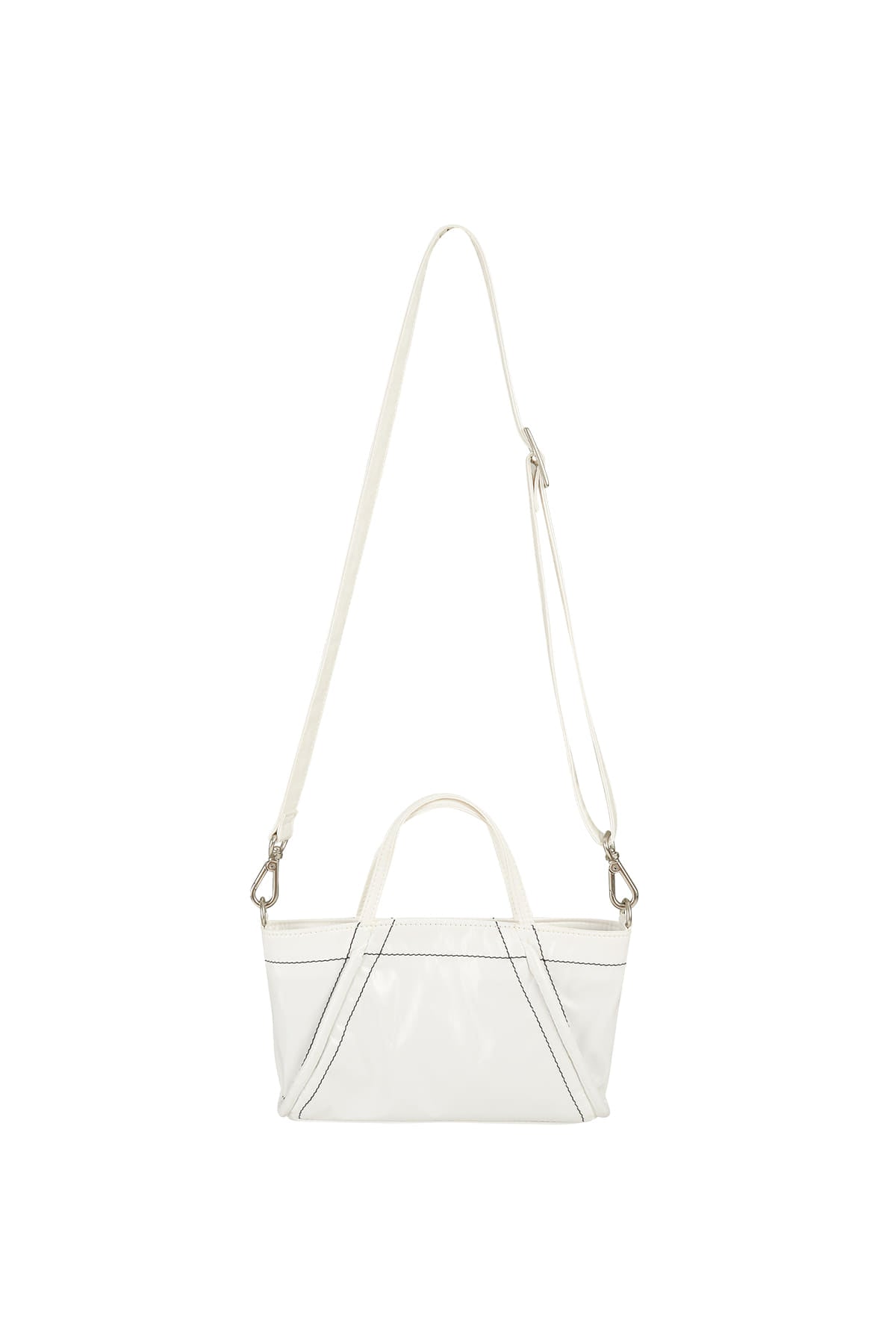 [matinkim] MINI COATING TOTE BAG IN WHITE