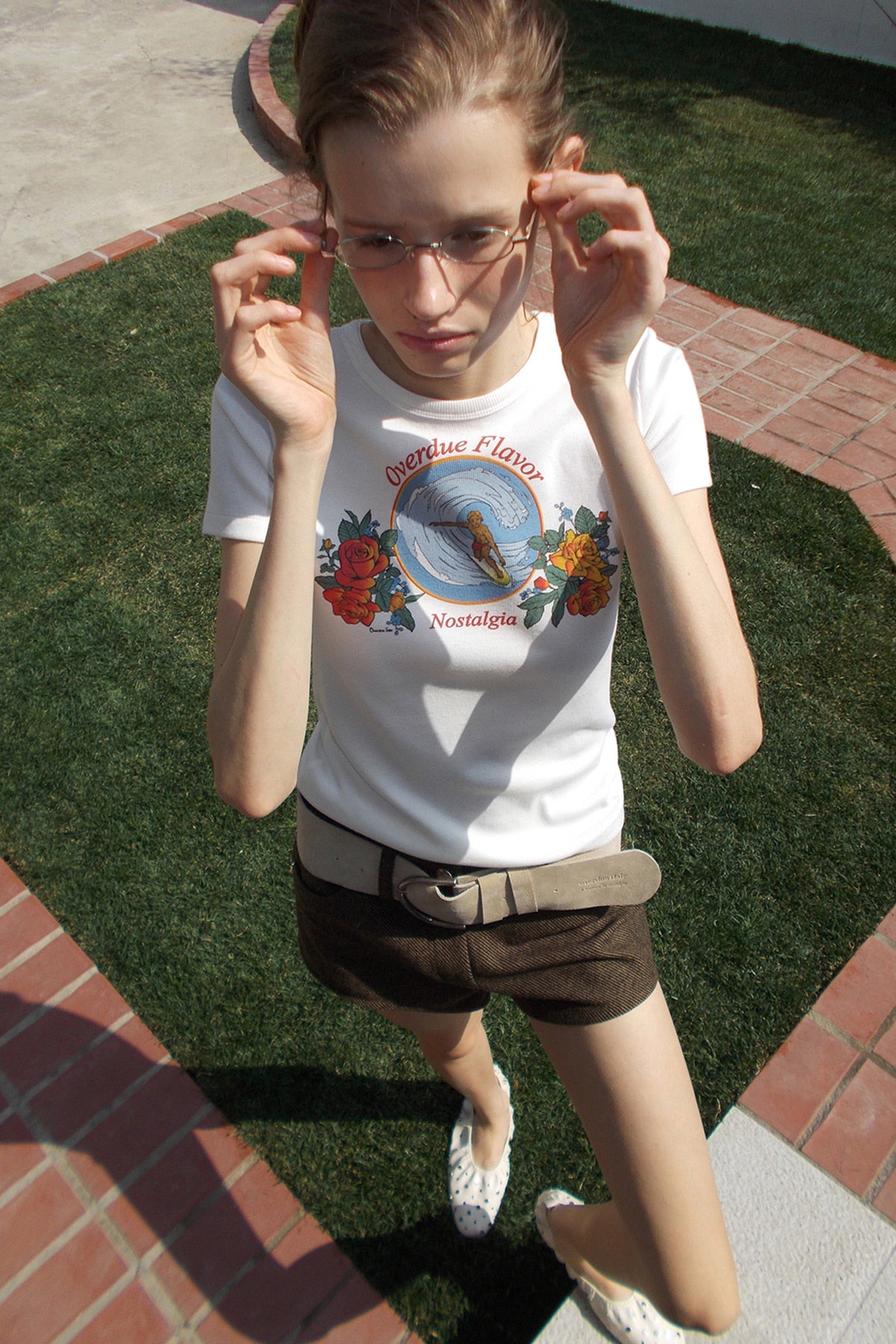 Overdueflair Retro Artwork T-Shirt White