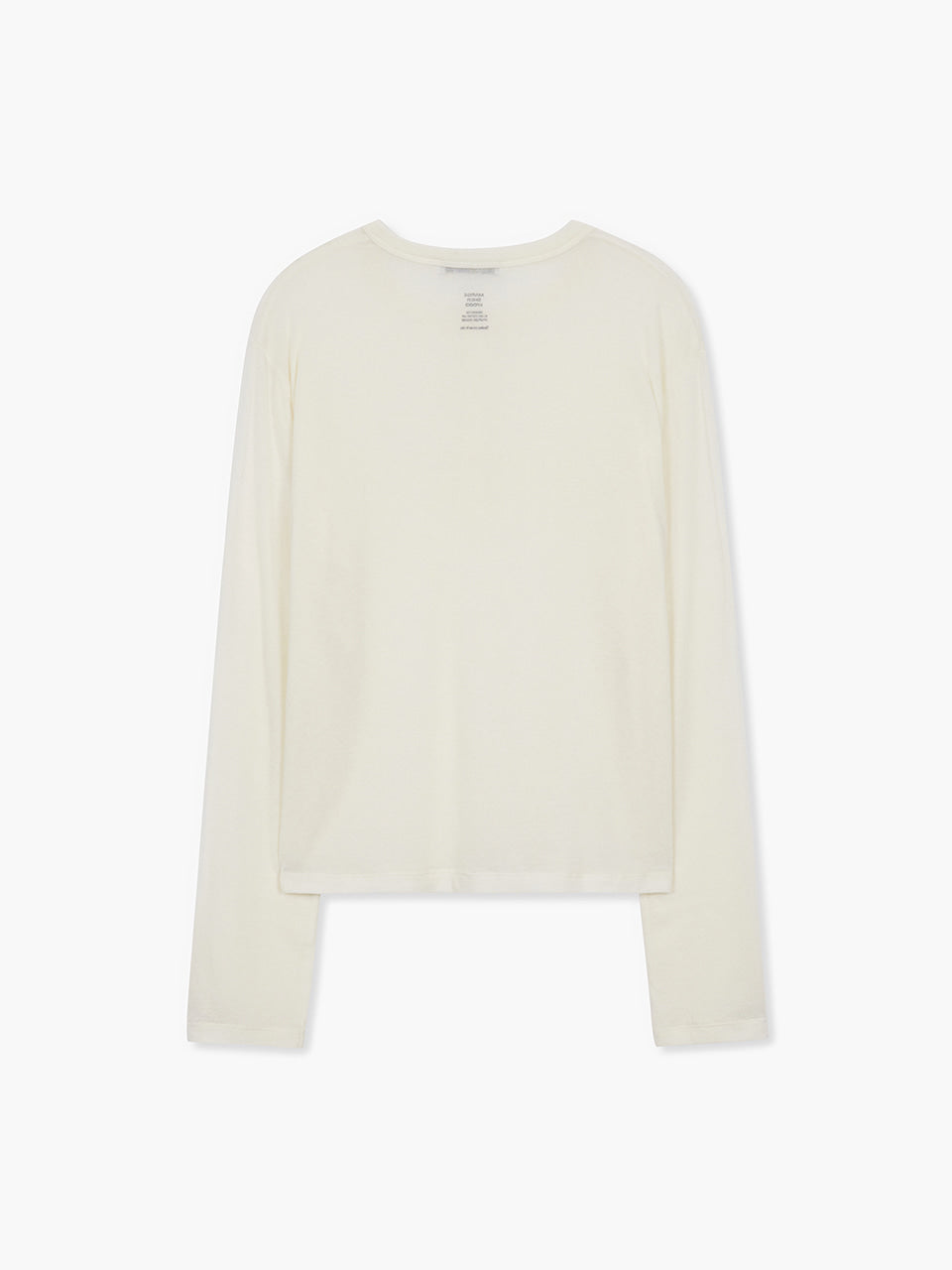 Margesherwood Henley Neck Long Sleeve T-Shirt ivory