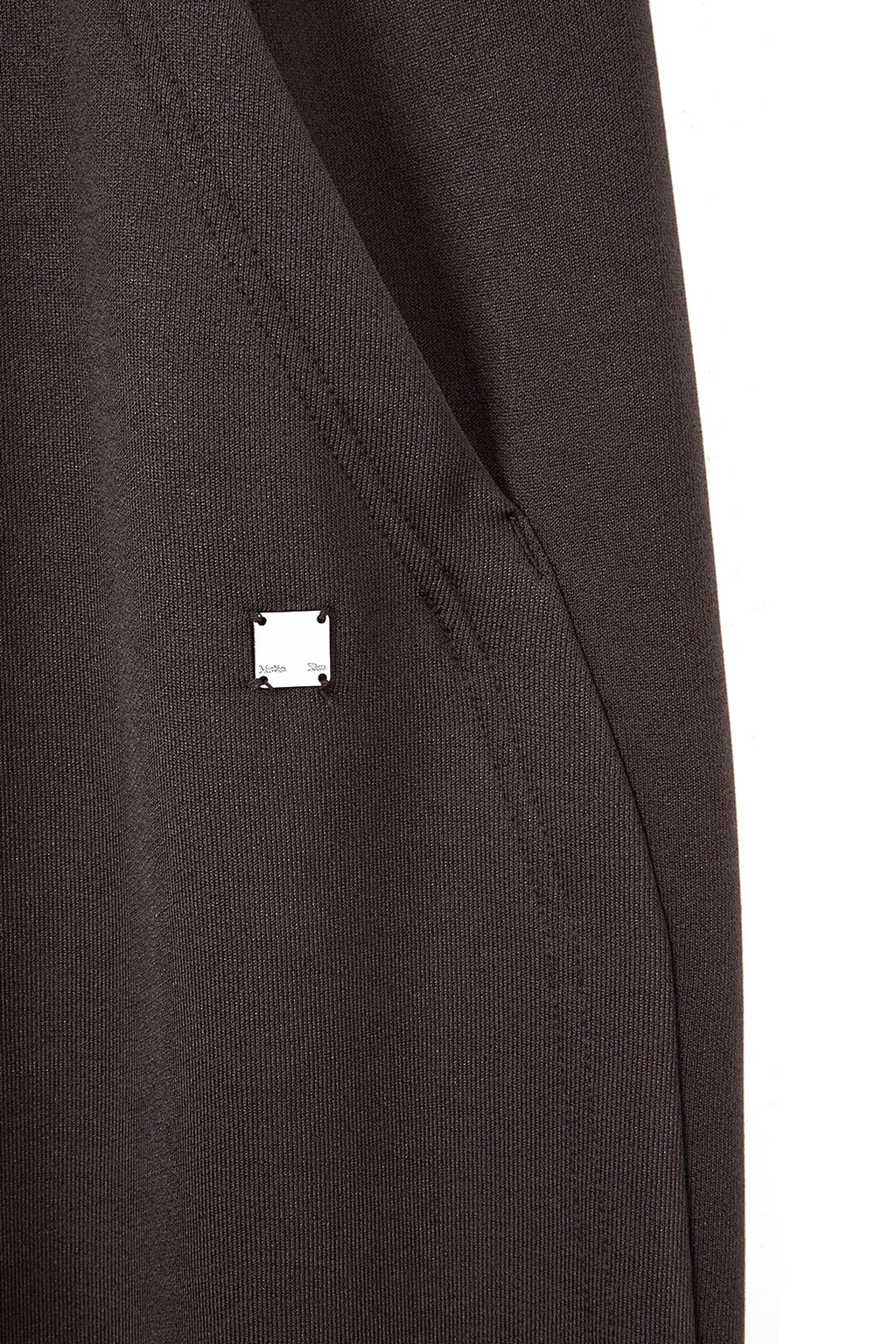 [matinkim] BACK POCKET GLITTER SWEATPANTS FOR WOMEN IN BROWN