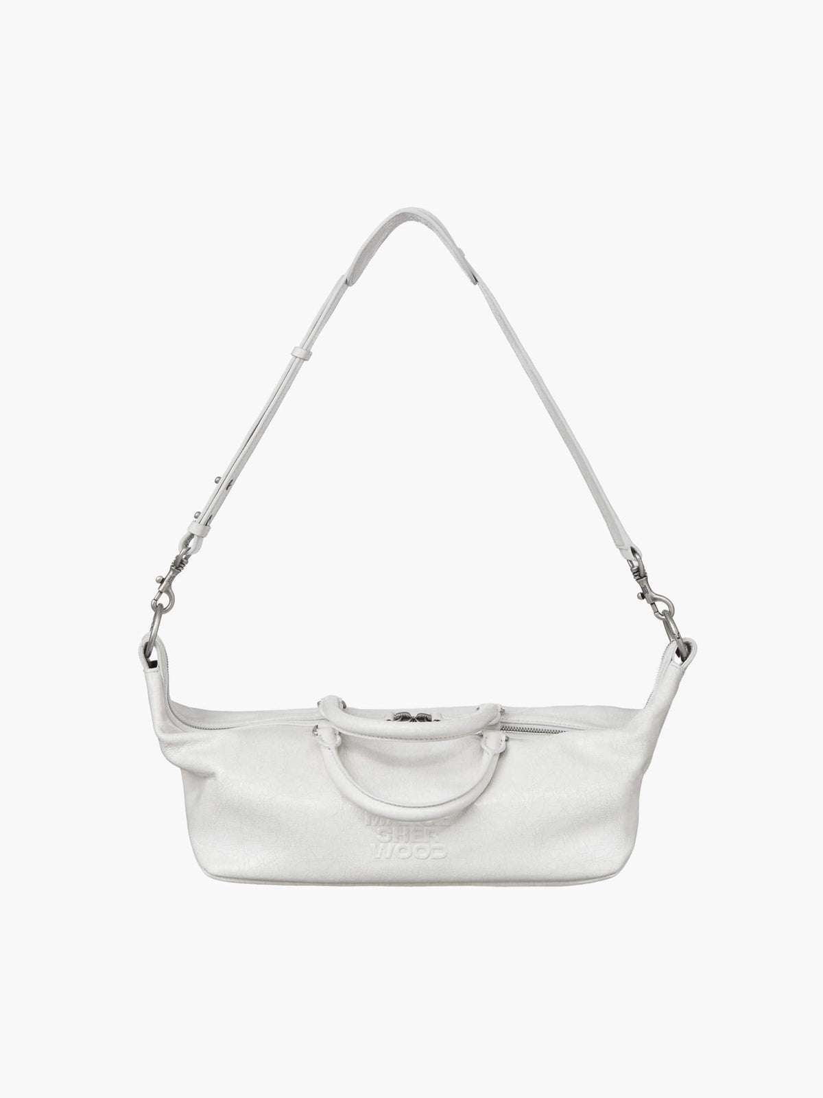 Margesherwood Dumpling EW Tote off white cracked