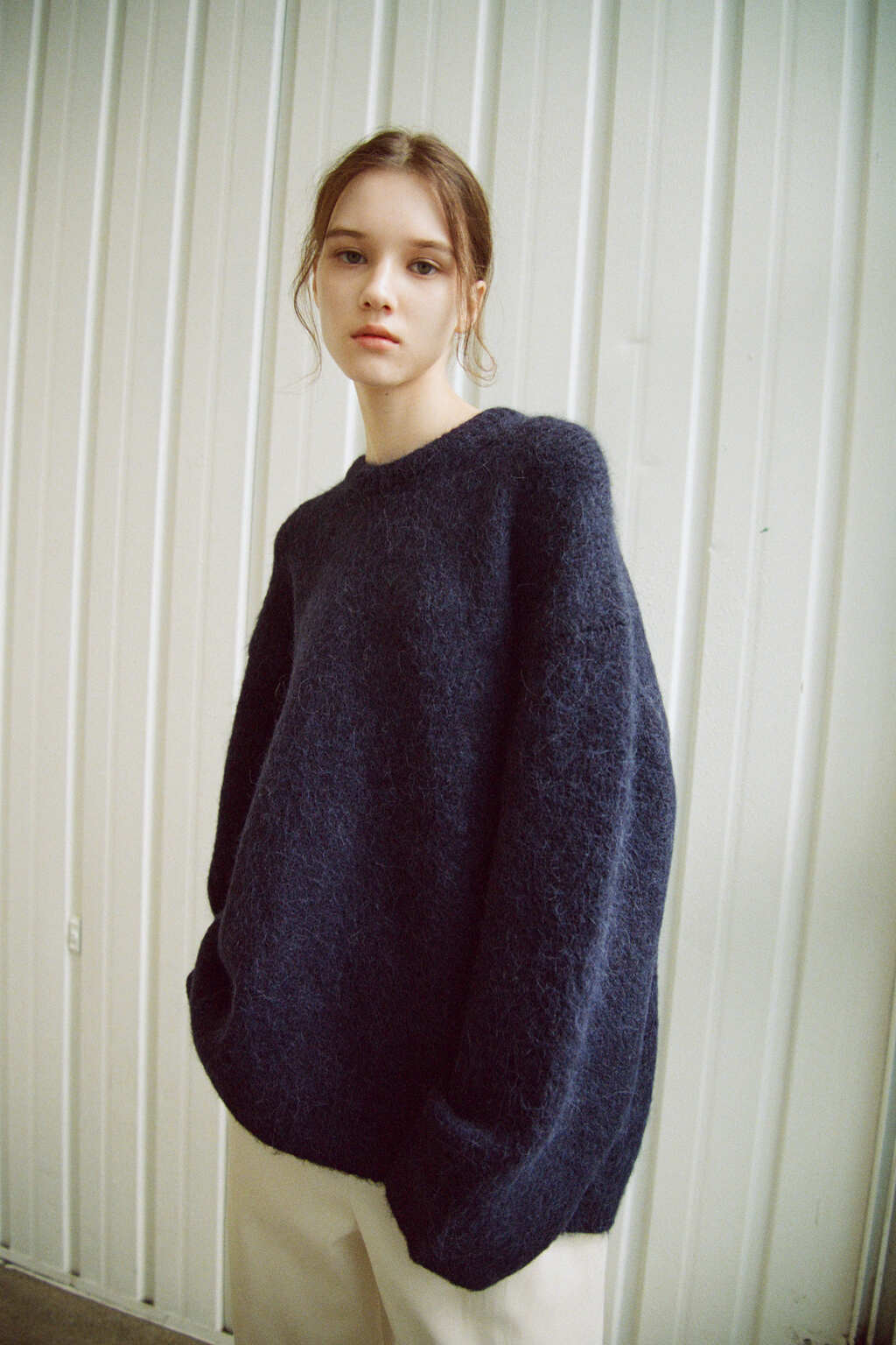 Facade Pattern Alpaca Cloud Knitwear midnight navy