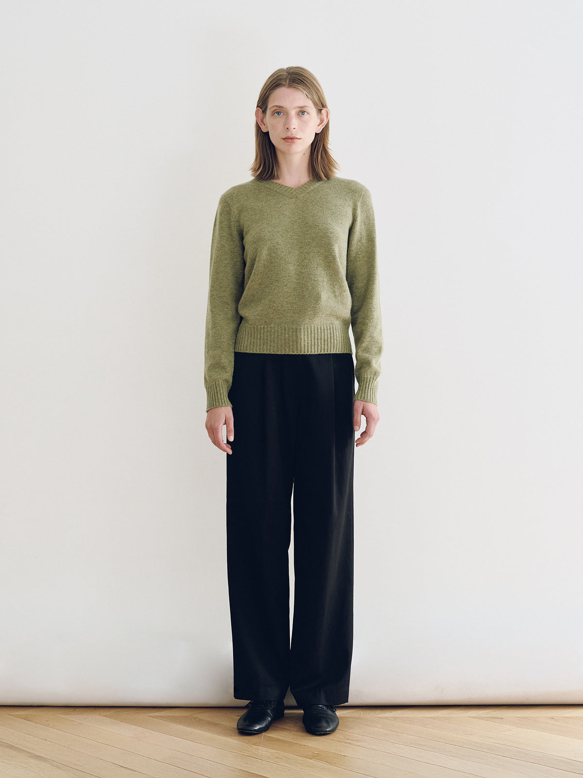 Nothing Written Marsh V-Neck Pullover (Herb Sage)
