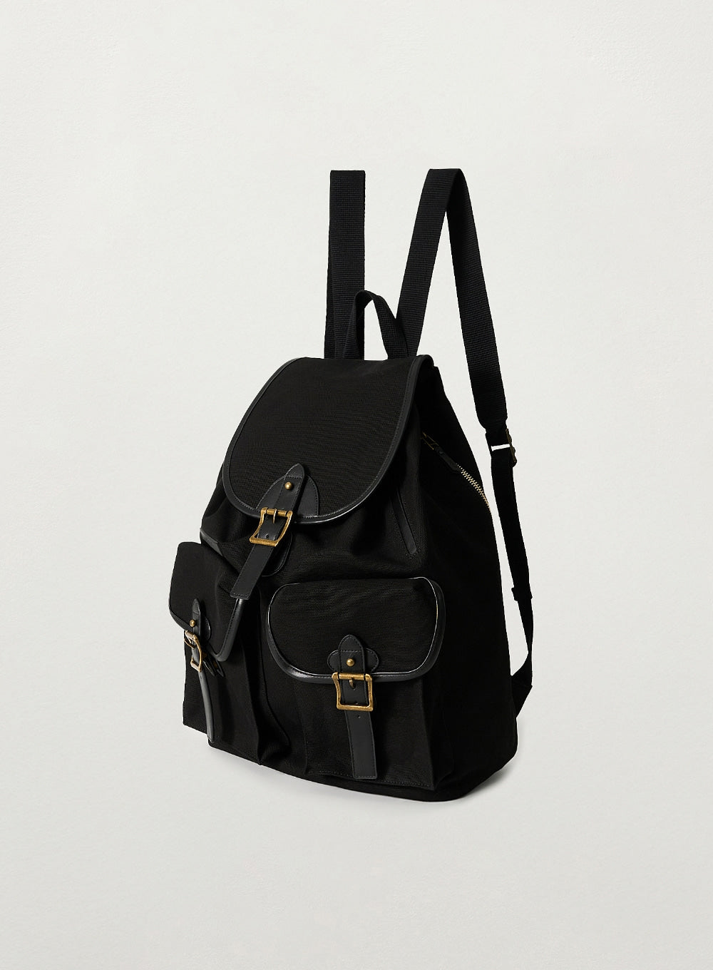 [satur] Pocket Bucket Backpack - Black