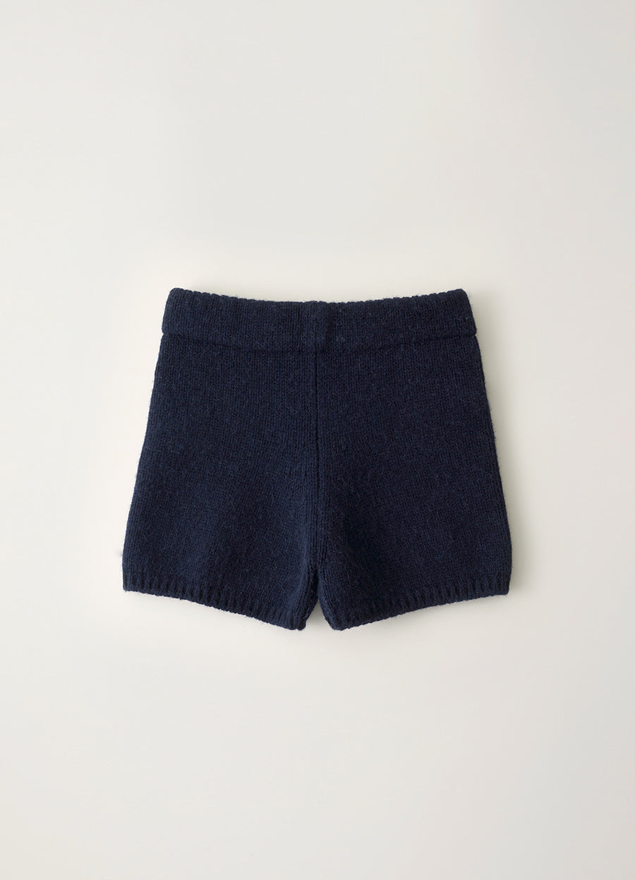 Nothing Written Knitted short pants (Navy)