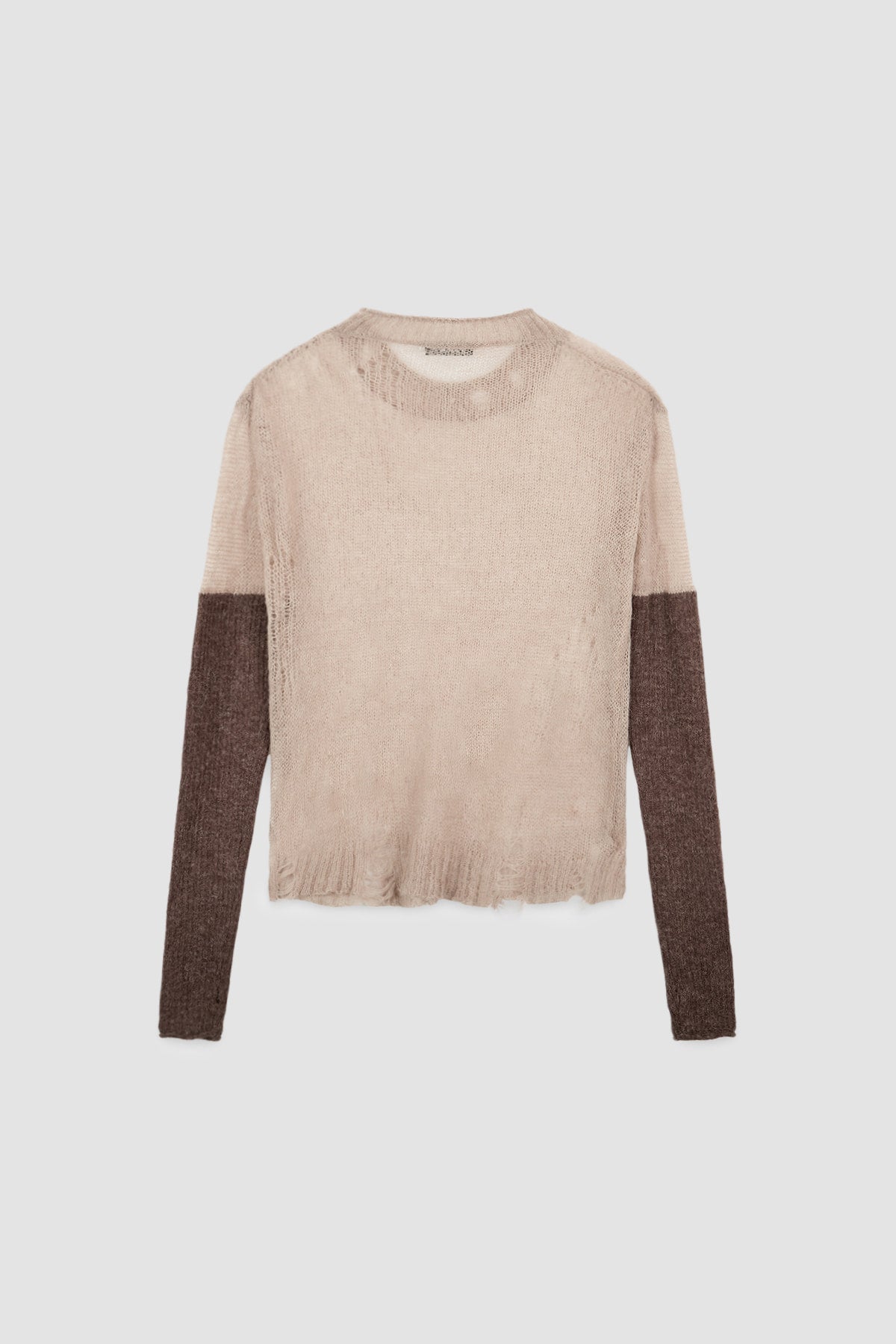 Matinkim Hand Warmer Layered Pullover IN Beige