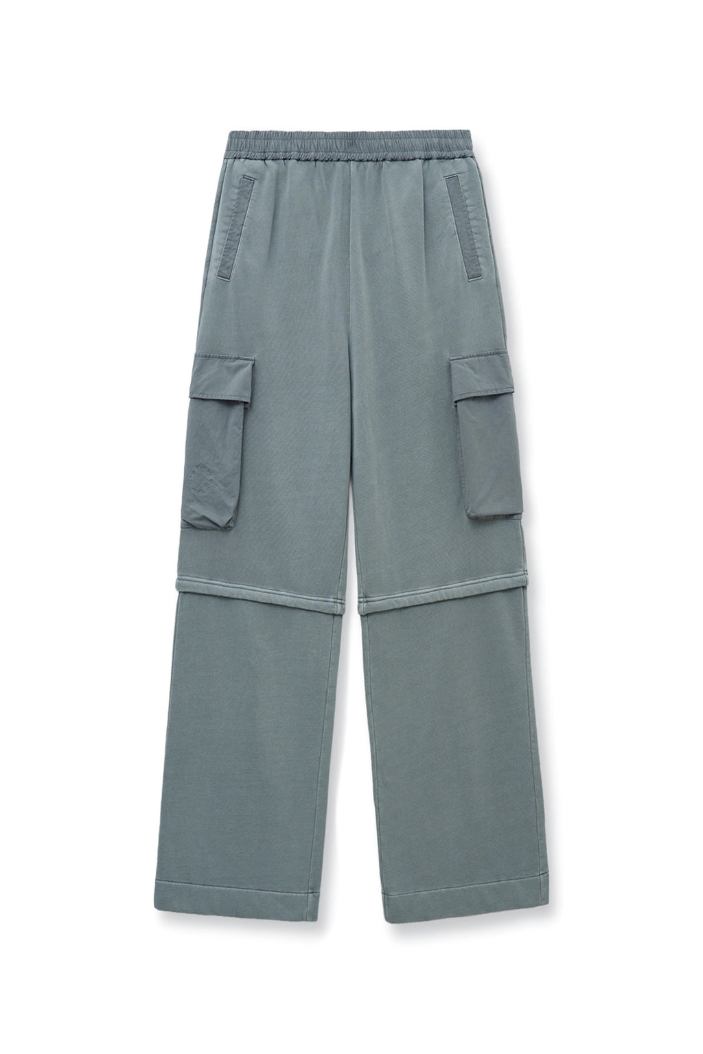 [matinkim] PIGMENT DYED CARGO PANTS FOR MEN IN LIGHT GREY