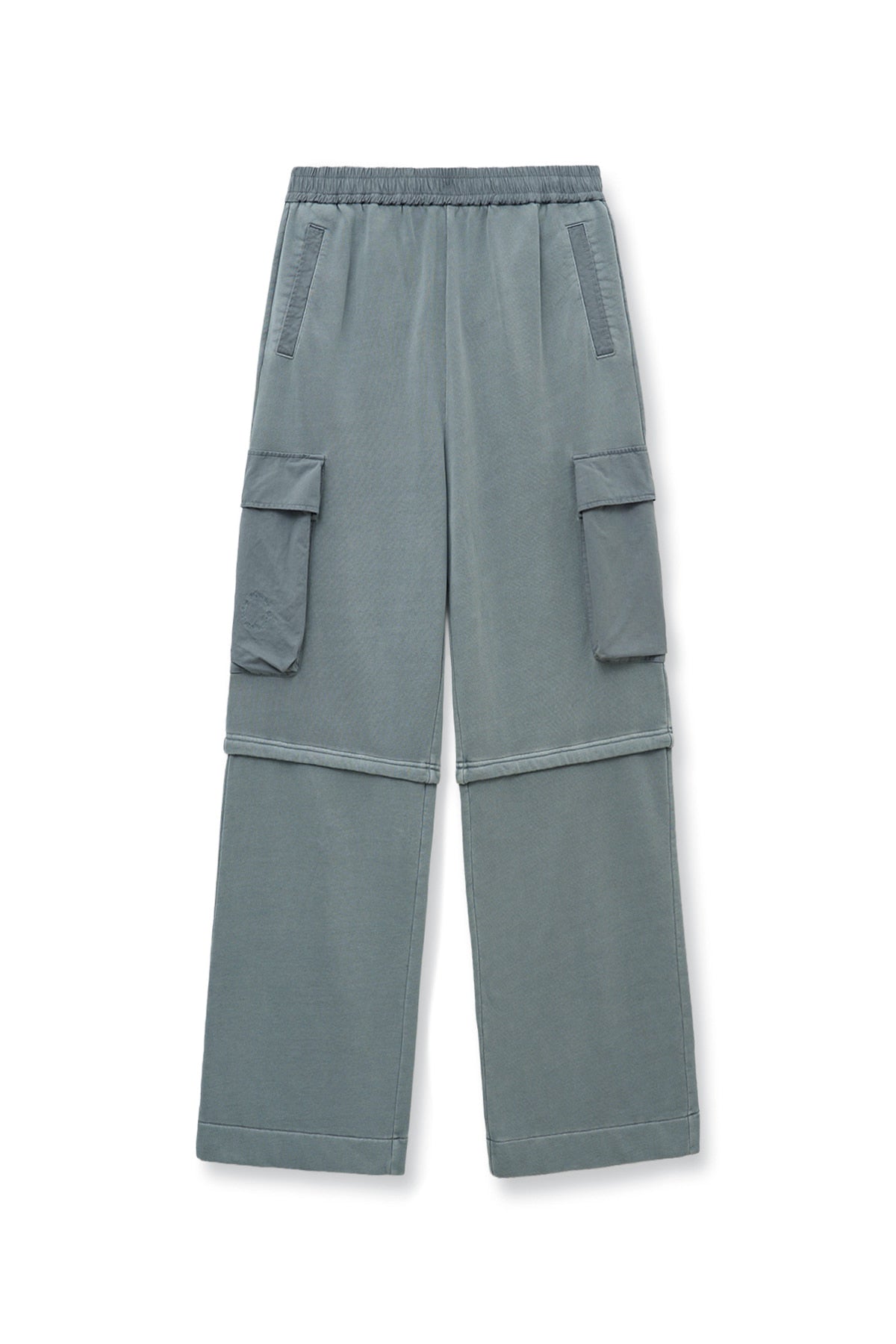 [matinkim] PIGMENT DYED CARGO PANTS FOR MEN IN LIGHT GREY