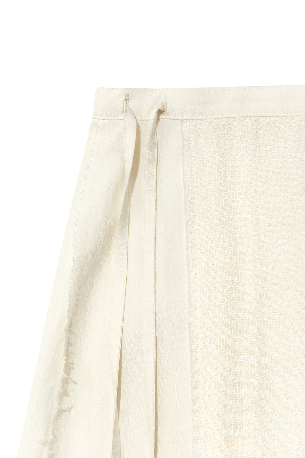 [matinkim] HOOK AND EYE STRING LONG SKIRT IN IVORY