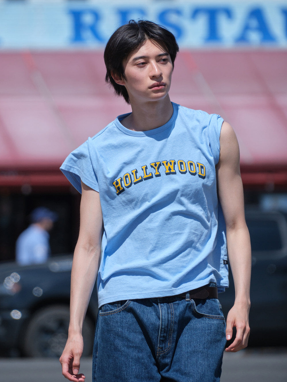 Low Classic Hollywood Basic Tee Blue