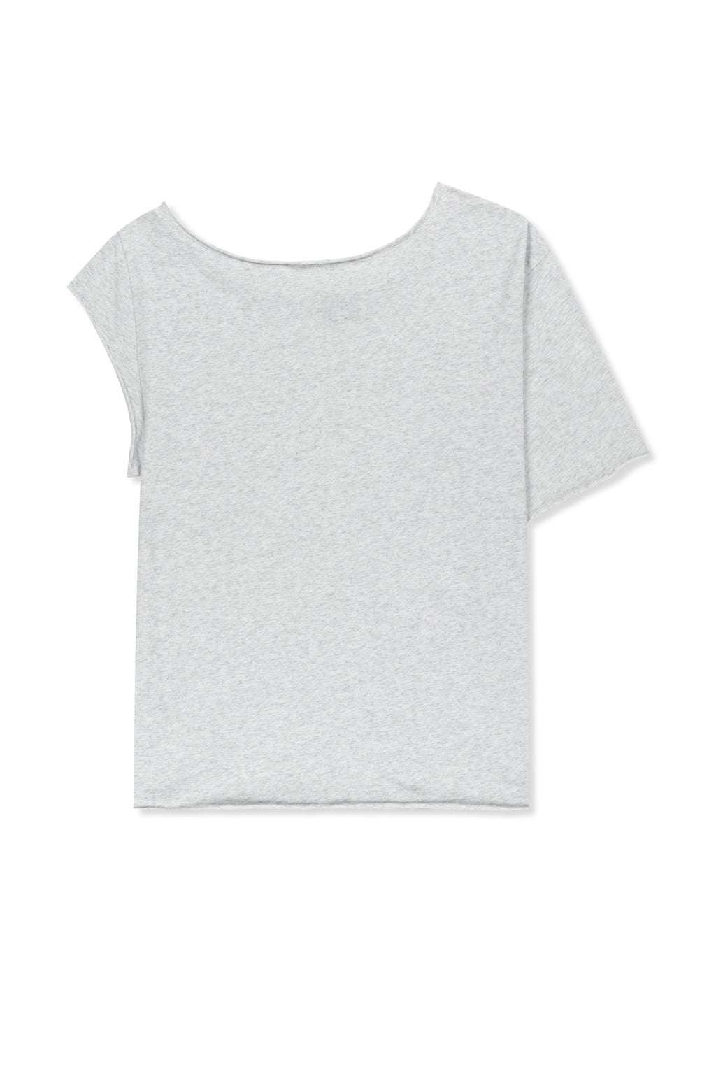 Matinkim Asymmetric Off Shoulder Top IN Light Grey