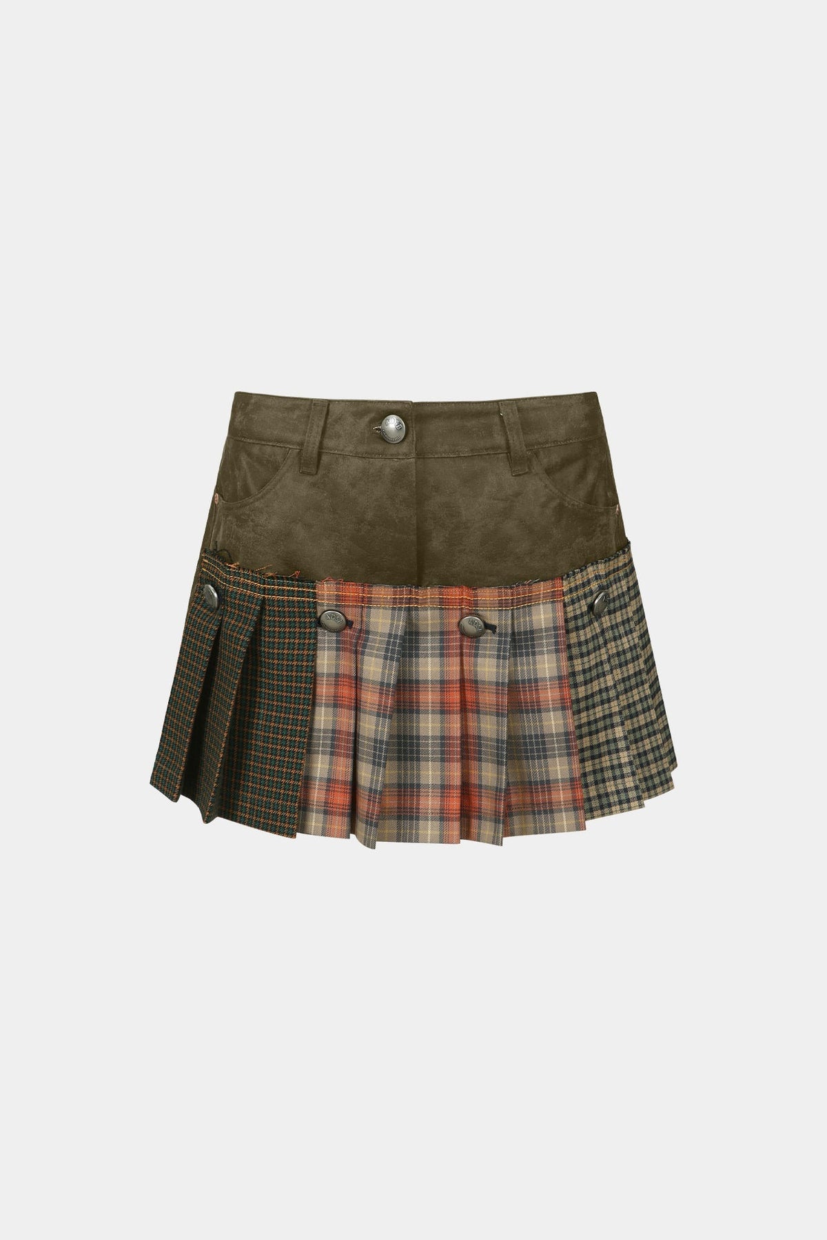 Andersson Bell Molly Faux-Leather Micro Detachable Skort